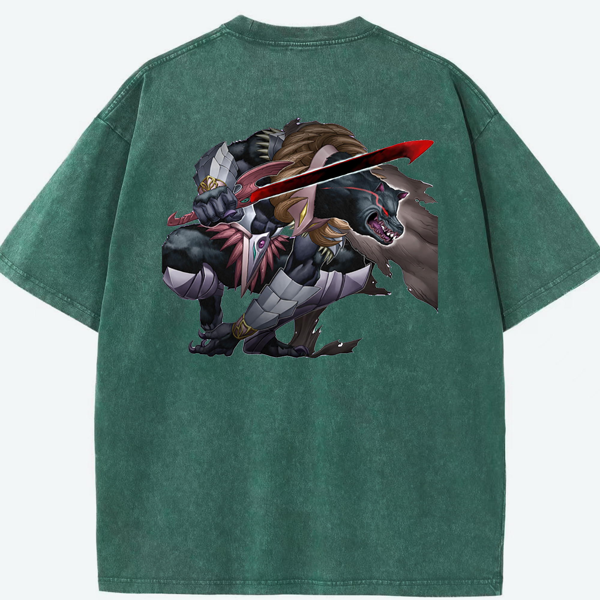（画像用） 遊☆戯☆王 Yu-Gi-Oh! 綿100% ヴィンテージ風 半袖Tシャツ（背面プリント）